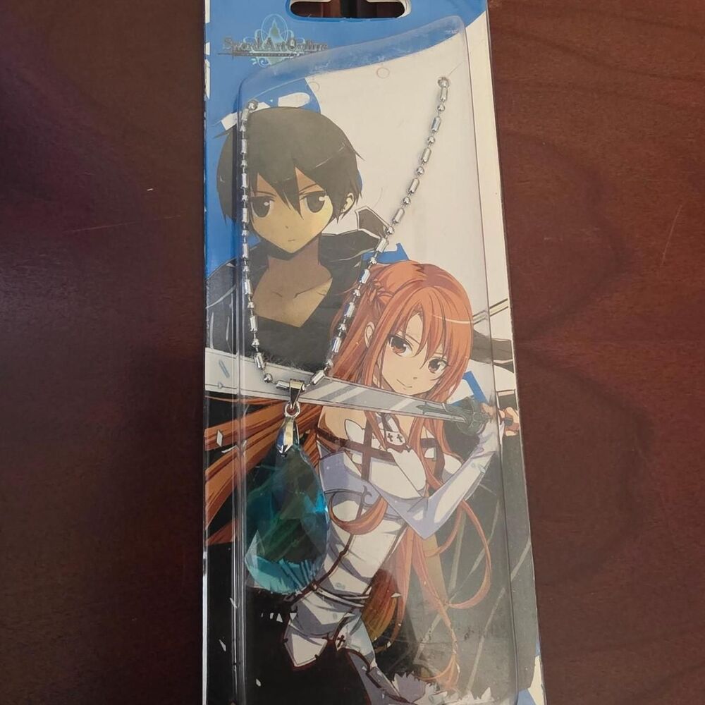 Sword Art Online (SAO) blue teardrop necklace